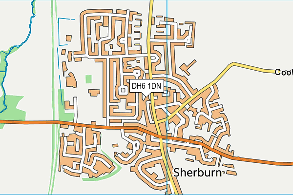 DH6 1DN map - OS VectorMap District (Ordnance Survey)