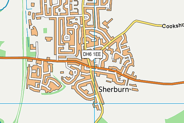 DH6 1EE map - OS VectorMap District (Ordnance Survey)
