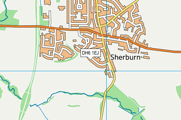 DH6 1EJ map - OS VectorMap District (Ordnance Survey)