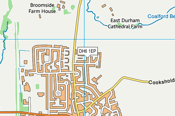 DH6 1EP map - OS VectorMap District (Ordnance Survey)