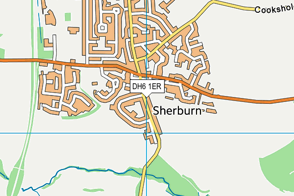 DH6 1ER map - OS VectorMap District (Ordnance Survey)