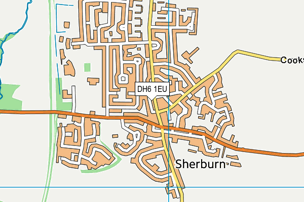 DH6 1EU map - OS VectorMap District (Ordnance Survey)