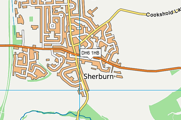 DH6 1HB map - OS VectorMap District (Ordnance Survey)