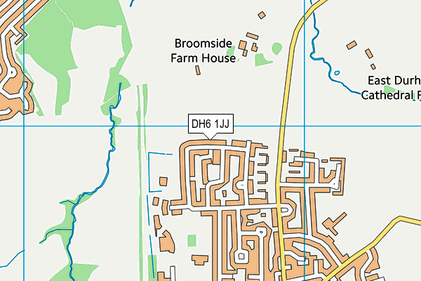 DH6 1JJ map - OS VectorMap District (Ordnance Survey)