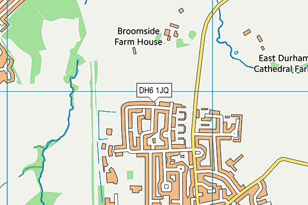 DH6 1JQ map - OS VectorMap District (Ordnance Survey)