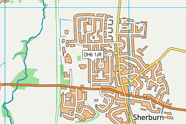 DH6 1JR map - OS VectorMap District (Ordnance Survey)