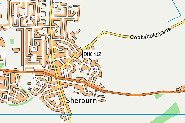DH6 1JZ map - OS VectorMap District (Ordnance Survey)