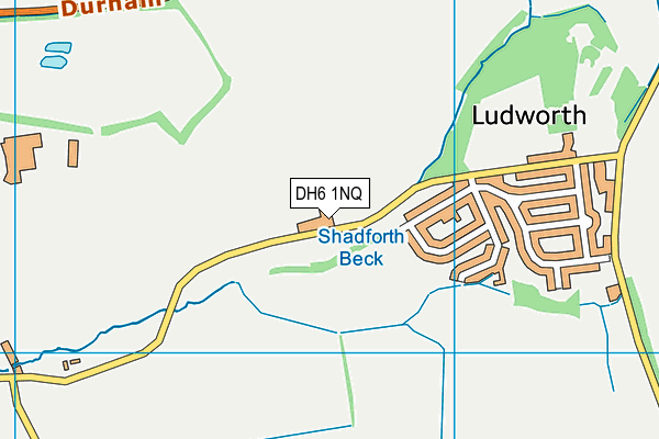 DH6 1NQ map - OS VectorMap District (Ordnance Survey)