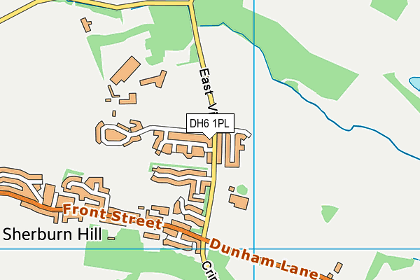 DH6 1PL map - OS VectorMap District (Ordnance Survey)