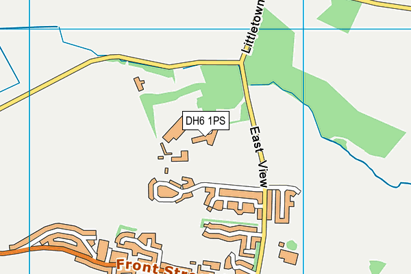 DH6 1PS map - OS VectorMap District (Ordnance Survey)