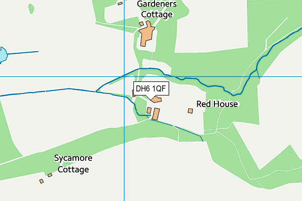 DH6 1QF map - OS VectorMap District (Ordnance Survey)