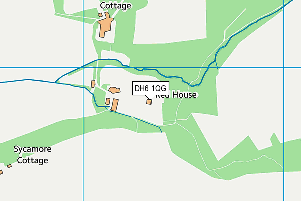 DH6 1QG map - OS VectorMap District (Ordnance Survey)