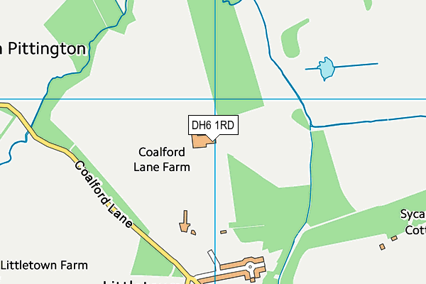 Littletown Cricket Club map (DH6 1RD) - OS VectorMap District (Ordnance Survey)