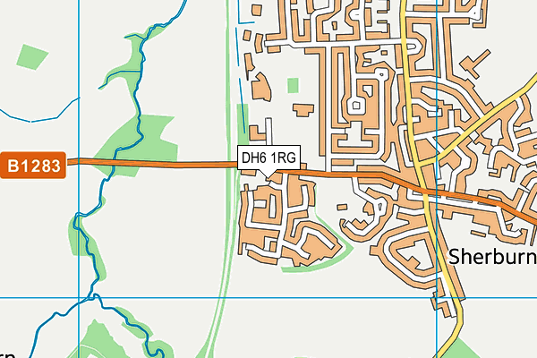 DH6 1RG map - OS VectorMap District (Ordnance Survey)