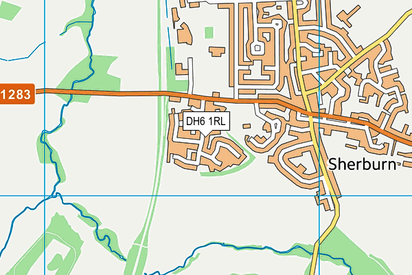 DH6 1RL map - OS VectorMap District (Ordnance Survey)
