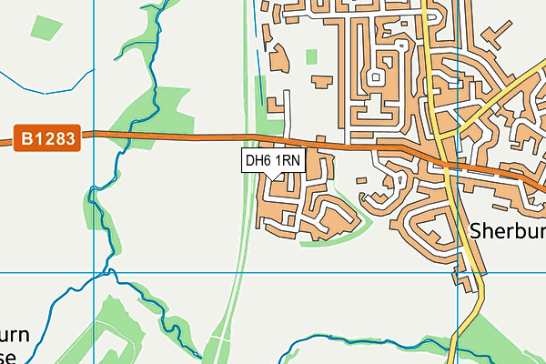 DH6 1RN map - OS VectorMap District (Ordnance Survey)