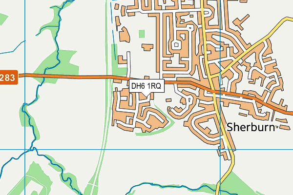 DH6 1RQ map - OS VectorMap District (Ordnance Survey)