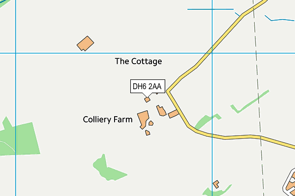 DH6 2AA map - OS VectorMap District (Ordnance Survey)