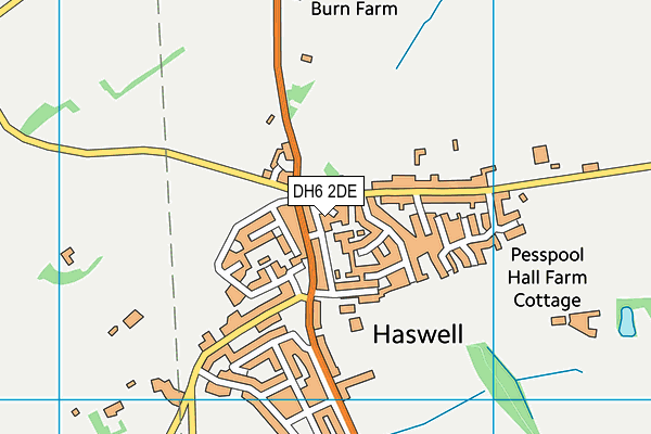 DH6 2DE map - OS VectorMap District (Ordnance Survey)