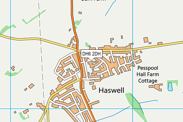 DH6 2DH map - OS VectorMap District (Ordnance Survey)