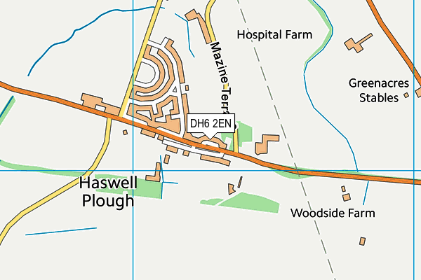 DH6 2EN map - OS VectorMap District (Ordnance Survey)