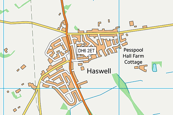 DH6 2ET map - OS VectorMap District (Ordnance Survey)