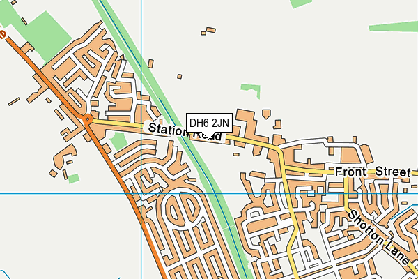 DH6 2JN map - OS VectorMap District (Ordnance Survey)