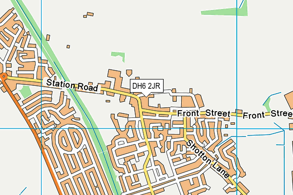 DH6 2JR map - OS VectorMap District (Ordnance Survey)