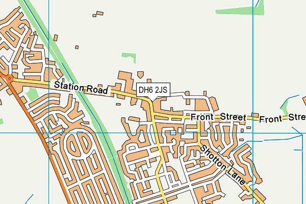 DH6 2JS map - OS VectorMap District (Ordnance Survey)