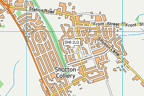 DH6 2LQ map - OS VectorMap District (Ordnance Survey)