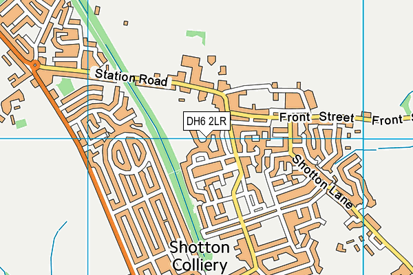 DH6 2LR map - OS VectorMap District (Ordnance Survey)