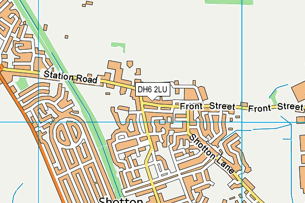 DH6 2LU map - OS VectorMap District (Ordnance Survey)