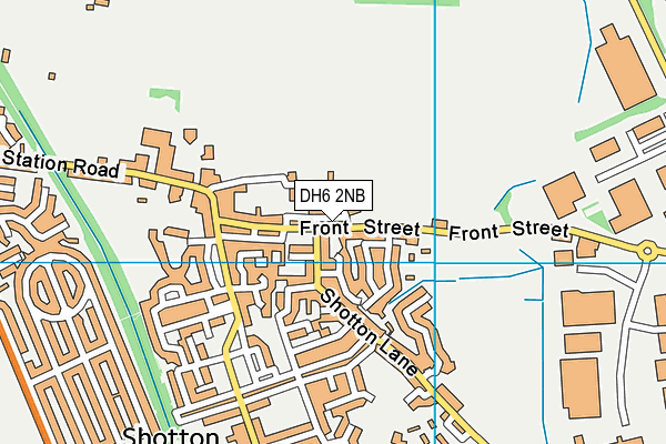 DH6 2NB map - OS VectorMap District (Ordnance Survey)