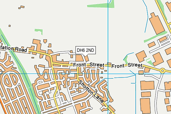 Body Talk Health & Fitness (Closed) map (DH6 2ND) - OS VectorMap District (Ordnance Survey)