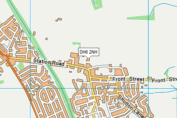 DH6 2NH map - OS VectorMap District (Ordnance Survey)