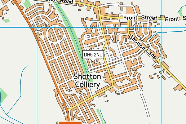 DH6 2NL map - OS VectorMap District (Ordnance Survey)
