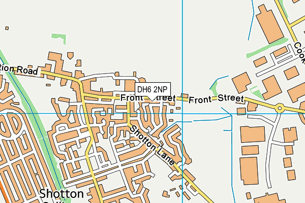 DH6 2NP map - OS VectorMap District (Ordnance Survey)