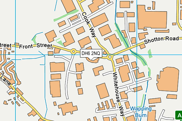 DH6 2NQ map - OS VectorMap District (Ordnance Survey)