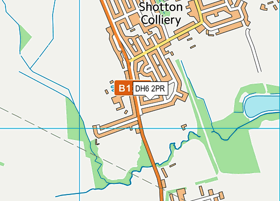 DH6 2PR map - OS VectorMap District (Ordnance Survey)