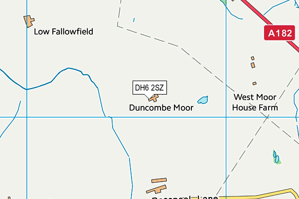 DH6 2SZ map - OS VectorMap District (Ordnance Survey)