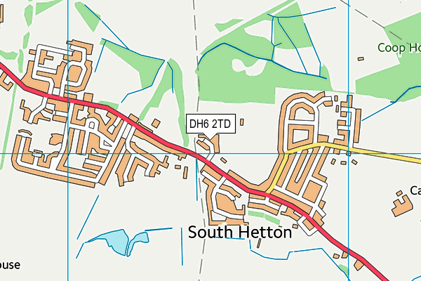 South Hetton Miners Welfare Recreation Ground map (DH6 2TD) - OS VectorMap District (Ordnance Survey)