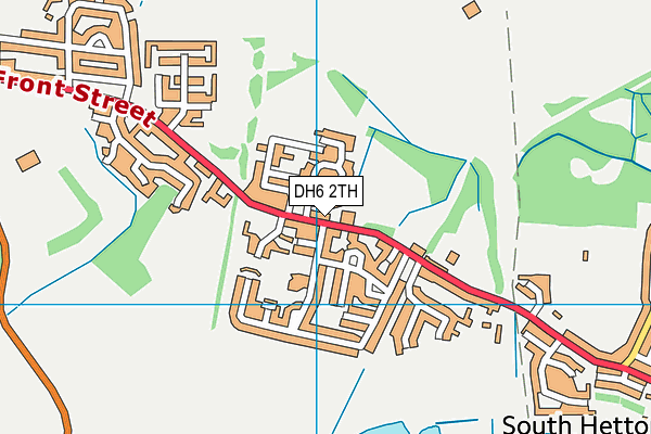 DH6 2TH map - OS VectorMap District (Ordnance Survey)