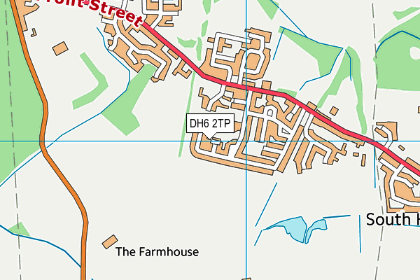 DH6 2TP map - OS VectorMap District (Ordnance Survey)