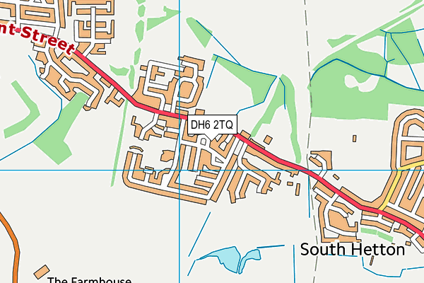 DH6 2TQ map - OS VectorMap District (Ordnance Survey)