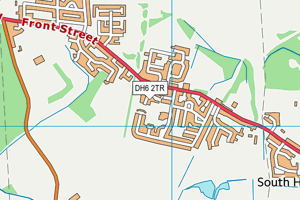 DH6 2TR map - OS VectorMap District (Ordnance Survey)