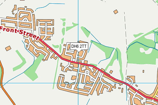 DH6 2TT map - OS VectorMap District (Ordnance Survey)