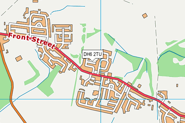 DH6 2TU map - OS VectorMap District (Ordnance Survey)