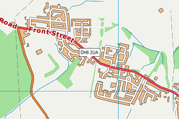 DH6 2UA map - OS VectorMap District (Ordnance Survey)