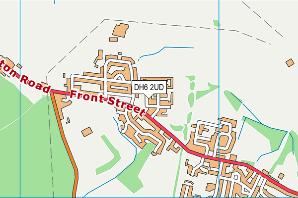 DH6 2UD map - OS VectorMap District (Ordnance Survey)