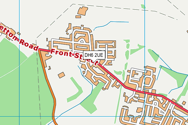 DH6 2UE map - OS VectorMap District (Ordnance Survey)